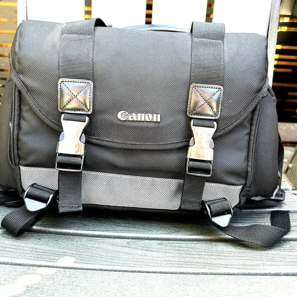 Canon Digital Gadget Bag DSLR EOS Rebel Travel Carry Case With Shoulder Strap